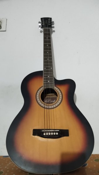 R Craft Acoustic Guitar Sunburst Finish